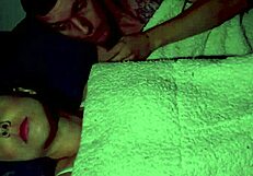 Beautiful girl with a perfect ass enjoys a hot blowjob and a creampie