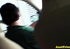 Beautiful Blonde's Anal Play After Taxi Ride