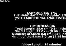 Dolphin L Toy Tests Ass With Anal Fisting