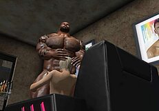 Alpha male Duane Brown, a muscular hunk, demands and gets every desire fulfilled