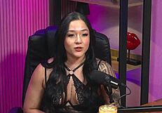 guided handjob with hot brunette slut