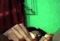 Horny teen 18+ destroys tight pussy in dark 😈