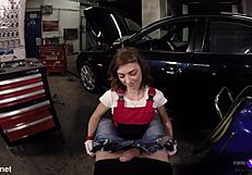 tera link from tmwvrnet com offers hot sex services as a car mechanic in pov with brunette babe
