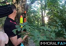 Oh, Alexis Crystal drops her panties for American hunks!