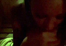Monika Fox slurps cock hard in steamy sauna session