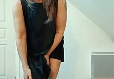 European slave performs strip tease with clothes ripped