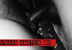 Ebony Couple Fucks Monster Cock