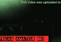 Ebony Couple Fucks Monster Cock