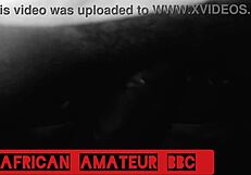 Ebony Couple Fucks Monster Cock