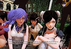 harem hotel 299 with curvy babes in revealing outfits