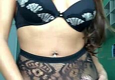 Izabela Shemale Masturbates Huge Cock In Lingerie