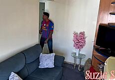Suzi slut let her son’s friend pound her tight Brazilian ass, I’m stunned