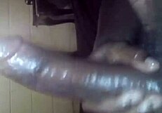 bbc masturbation, huge black dick cums so hard, damn
