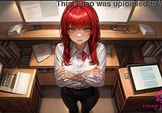 beautiful coworker with huge tits suggests blowjob at desk