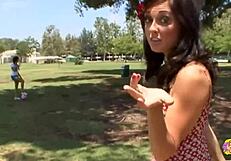 Brunettes Quench Lesbian Thirst with Pussy Licking After Meeting