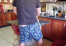 Neighbours Wife Screams as Slut While Biting Herself During Orgasm with Monster Cock. What a Cheating Homemade Scene!