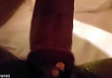 Can tiny ebony stripper Bii handle this monster cock?