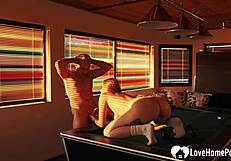 Sexy Redhead Breaks Pool Rules With Deepthroat Blowjob