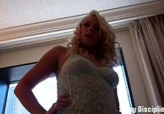 I'm dressing you up in humiliation as a little fem girl for crossdressing femdom