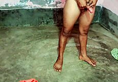 man, called dehati chachi over and banged her hard at home