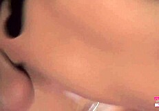 Blonde with Fake Breasts Sets Up Brunette for Retro Group Action