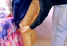 I DRILLED a hole in my NEIGHBOR'S wall and SURPRISED her with another in her HOT pussy, mexican schoolgirls