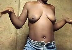 Crazy Bitch Fists Tight Anal Hole Until Massive Squirt Near Neighbor