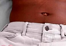 big muscular bodybuilder shows off his massive black cock