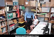 Bodycavitysearch - Petite 18+ Teen Carolina Sweets Punish Fucked Roughly on CCTV!