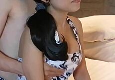 home video of teasing my busty girlfriend’s nipples to climax