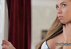 Busty girlfriend cheats and craves anal pleasure.