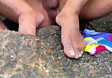 Fucking that blonde deliciously on the white beach, so hot and wild.