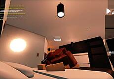 Face fucking a girl in a hat with rough monster cock