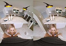 Blonde SLUT CHEATING On Husband With LOCAL MILKMAN In VR PORN Parody