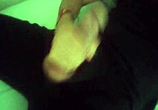 After Work, A Guy Jerks His Huge Cock To Orgasm