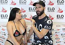 Colombian mature actress Antonella Blake participates in casting interview for spicy role