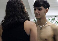 Quickie with Hermanastra in Family Business - Tight Pussy POV Blowjob in Russian Porno