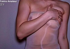 Big Boobs Mature in Pantyhose GETTING HUGE CUM on Hairy Pussy