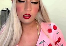 is linda the transsexual with rich tits teasing you in her crossdressing outfit?