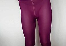 Misr4 - Update 4 - Cum on Burgundy Leggings - May 09 2025