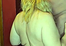 Pregnant milf delivers a full sloppy blowjob ending with facial