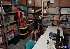 Petite Teen Shoplifter Caught and Taken Roughly