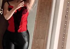 Long nails goddess in leggings and glasses responds to haters again