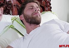 mylfex - secretive milf gets pounded by stepson in bathroom encounter