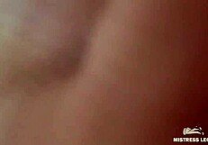 i tease my lover with cute feet in nude tights by the river