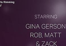 Gina Gerson's Rimming Memorial With Girls In Group Anal Play