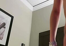 Beautiful emy angel shows ass and pussy