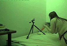 Curvy Brunette MILF Talks Dirty Backstage While Shooting Weird Fat BBW Video