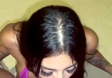 Intense handjob and deepthroat blowjob with massive semen load!