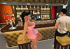 Kim's friend gives a naughty lap dance